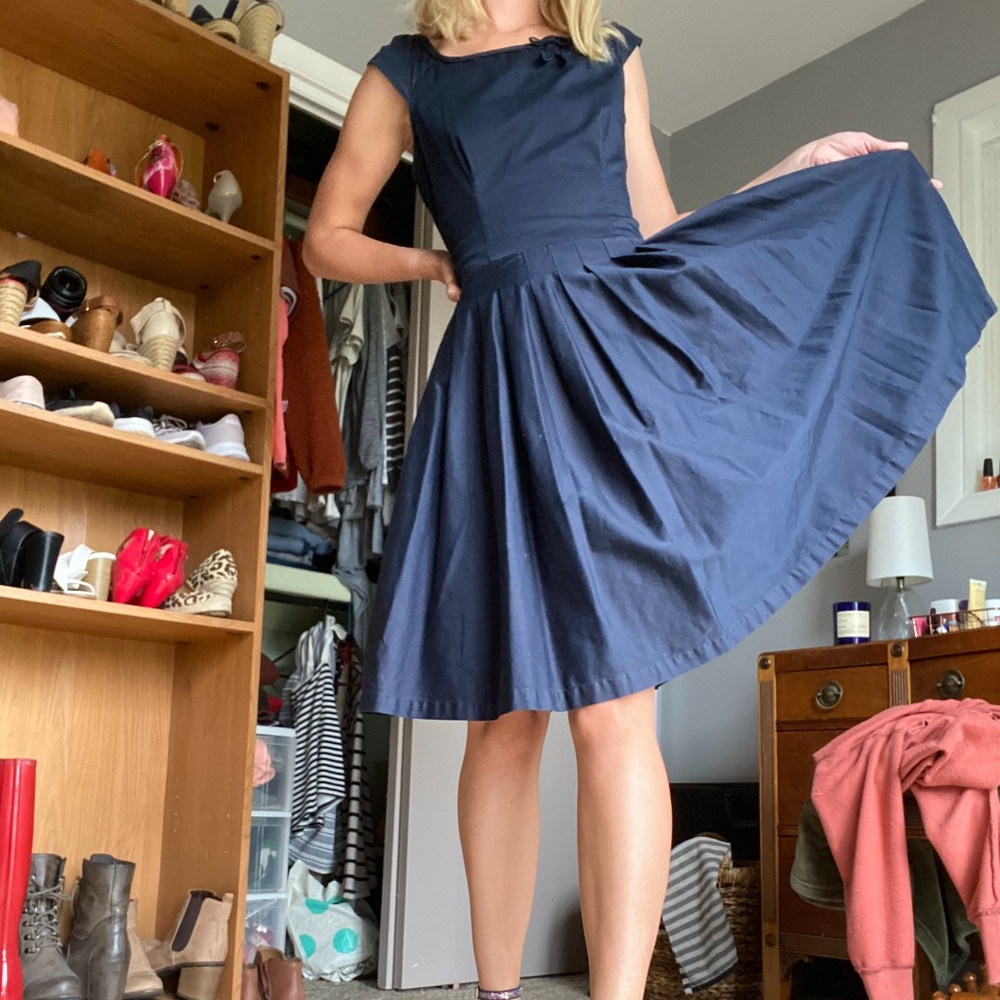 Kate Spade - Navy Blue Dress With Pockets - Sz 4